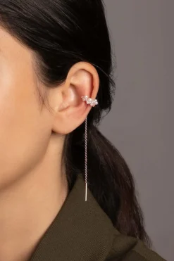 APM Monaco Boucles D'Oreilles Ear Cuff Up And Down Avec Chaines^ Boucles D'Oreilles