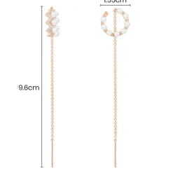 APM Monaco Boucles D'Oreilles Ear Cuff Up And Down Avec Chaines^ Boucles D'Oreilles