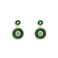 APM Monaco Boucles D'Oreilles Ear Jackets Malachite^ Boucles D'Oreilles