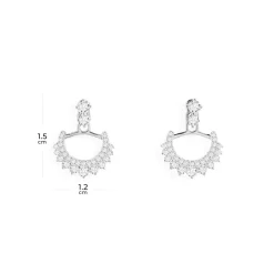 APM Monaco Boucles D'Oreilles Ear Jackets Lune^ Boucles D'Oreilles