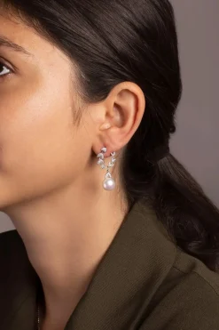 APM Monaco Boucles D'Oreilles Eternelle Avec Perles - Silver^ Boucles D'Oreilles