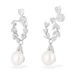 APM Monaco Boucles D'Oreilles Eternelle Avec Perles - Silver^ Boucles D'Oreilles