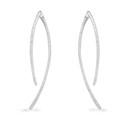 APM Monaco Boucles D'Oreilles Geometriques Longues - Argent^ Boucles D'Oreilles