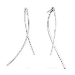 APM Monaco Boucles D'Oreilles Geometriques Longues - Argent^ Boucles D'Oreilles