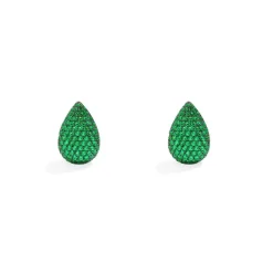 APM Monaco Boucles D'Oreilles Goutte Vertes^ Boucles D'Oreilles