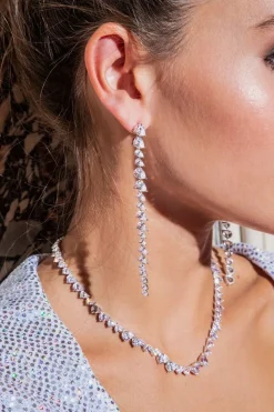 APM Monaco Boucles D'Oreilles Goutte Longues - Argent^ Boucles D'Oreilles