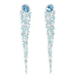 APM Monaco Boucles D'Oreilles Longues Bleu Lagon^ Boucles D'Oreilles