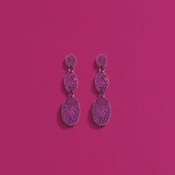 APM Monaco Boucles D'Oreilles Ovales Fuchsia^ Boucles D'Oreilles