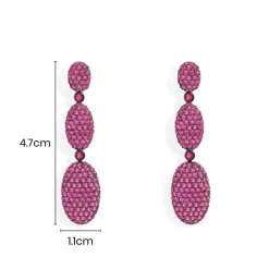 APM Monaco Boucles D'Oreilles Ovales Fuchsia^ Boucles D'Oreilles