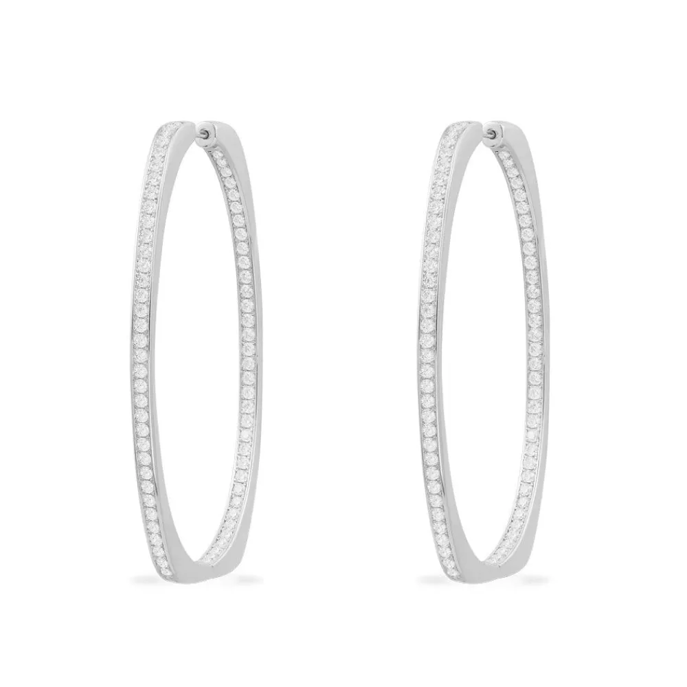 APM Monaco Boucles D'Oreilles Ovales Pave Xl^ Boucles D'Oreilles