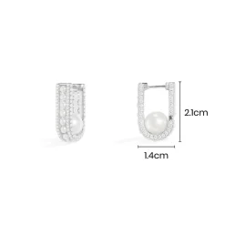 APM Monaco Boucles D'Oreilles Pave Avec Perles^ Boucles D'Oreilles