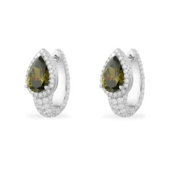 APM Monaco Boucles D'Oreilles Poire Kaki - Argent^ Boucles D'Oreilles