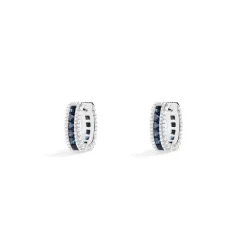 APM Monaco Boucles D'Oreilles Rectangle Pave Bleues^ Boucles D'Oreilles