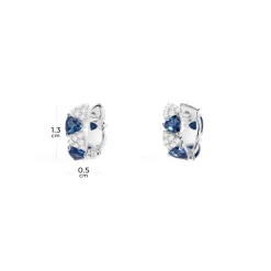 APM Monaco Boucles D'Oreilles Triangle Bleu Et Blanc^ Boucles D'Oreilles