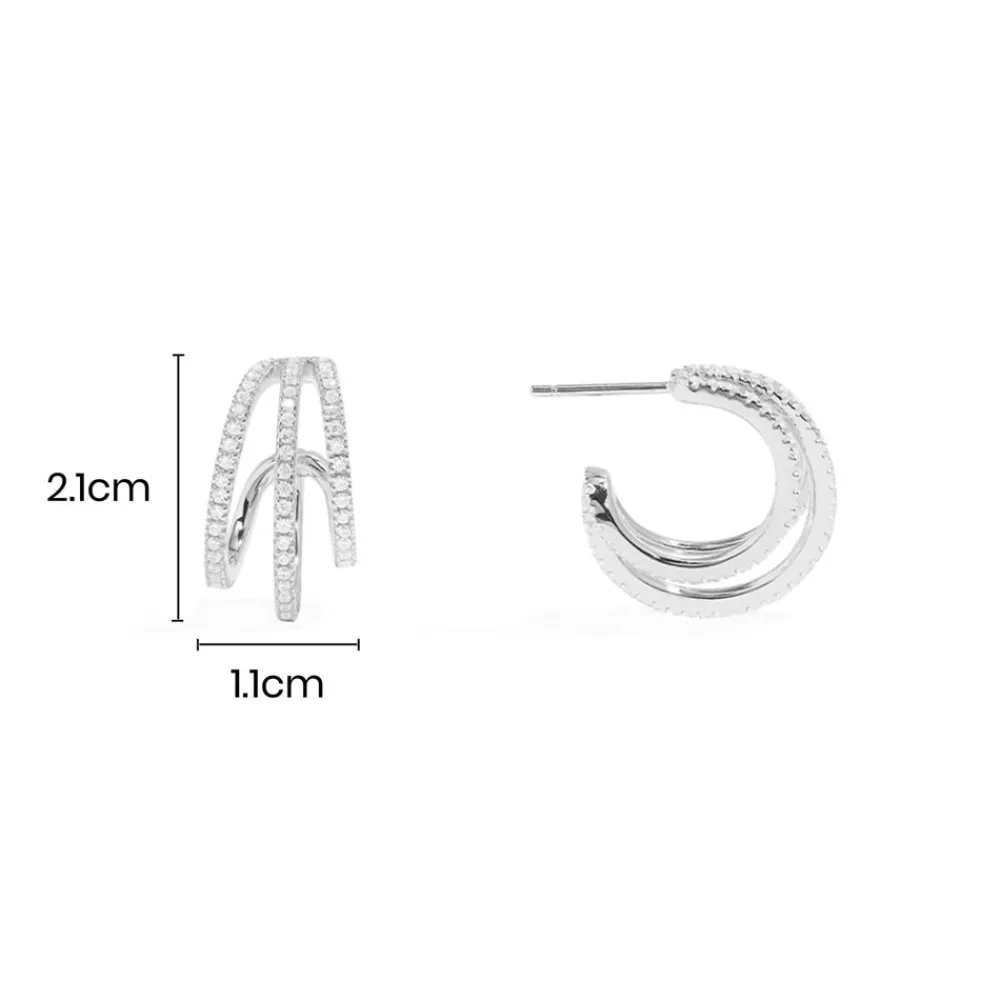 APM Monaco Boucles D'Oreilles Triple Anneaux^ Boucles D'Oreilles