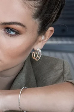 APM Monaco Boucles D'Oreilles Triple Anneau^ Boucles D'Oreilles
