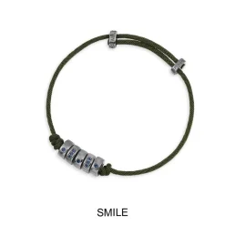 APM Monaco Bracelet Ajustable Code Morse Smile En Nylon^ Bracelets