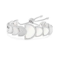 APM Monaco Bracelet Ajustable Demi-Lune Avec Nacre^ Bracelets