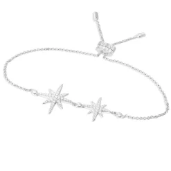 APM Monaco Bracelet Ajustable Double Meteorites - Argent^ Bracelets