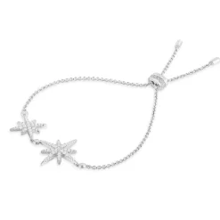 APM Monaco Bracelet Ajustable Double Meteorites - Argent^ Bracelets