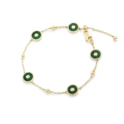 APM Monaco Bracelet Ajustable Malachite^ Bracelets