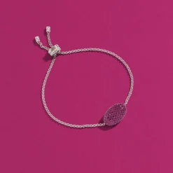 APM Monaco Bracelet Ajustable Ovale Fuchsia^ Bracelets