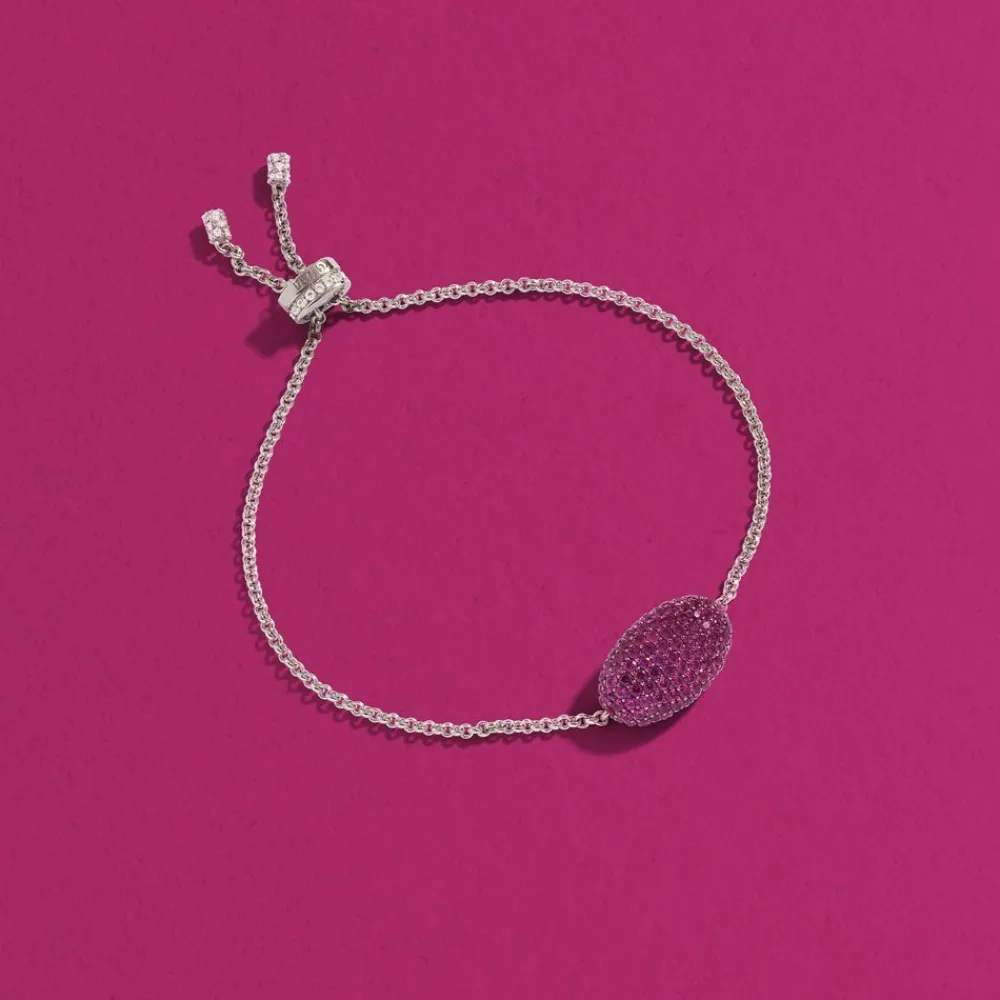 APM Monaco Bracelet Ajustable Ovale Fuchsia^ Bracelets