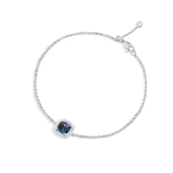 APM Monaco Bracelet Ajustable Pierre Carree Bleue^ Bracelets