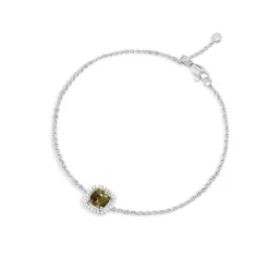 APM Monaco Bracelet Ajustable Pierre Carree Kaki^ Bracelets