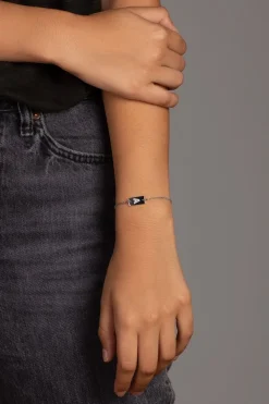 APM Monaco Bracelet Ajustable Plaque Alphabet-A - Argent^ Bracelets