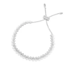 APM Monaco Bracelet Ajustable Up And Down Avec Perles - Argent^ Bracelets