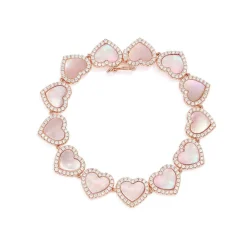 APM Monaco Bracelet Coeur En Nacre Rose^ Bracelets