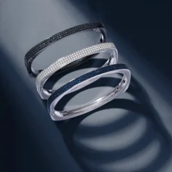 APM Monaco Bracelet Jonc Bold Pave Noir^ Bracelets