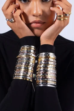 APM Monaco Bracelet Jonc Code Morse Bonheur - Argent^ Bracelets