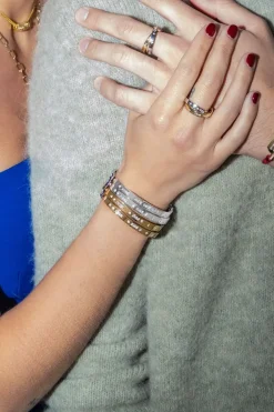 APM Monaco Bracelet Jonc Code Morse Bonheur^ Bracelets
