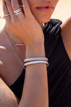APM Monaco Bracelet Jonc Pave^ Bracelets