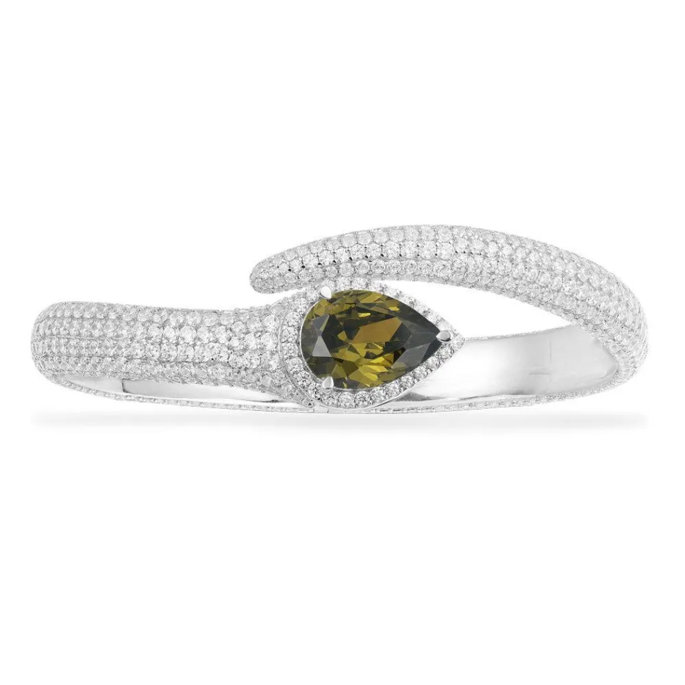 APM Monaco Bracelet Jonc Poire Kaki - Argent^ Bracelets