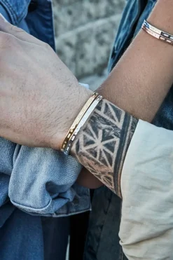 APM Monaco Bracelet Ouvert Code Morse Amour^ Bracelets