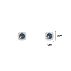 APM Monaco Clous D'Oreilles Carre Bleu^ Boucles D'Oreilles