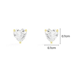 APM Monaco Clous D'Oreilles Coeur^ Boucles D'Oreilles
