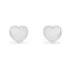 APM Monaco Clous D'Oreilles Coeur En Nacre - Argent^ Boucles D'Oreilles
