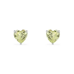 APM Monaco Clous D'Oreilles Coeur Vert - Argent^ Boucles D'Oreilles