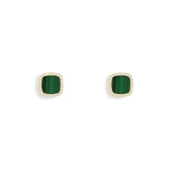 APM Monaco Clous D'Oreilles Malachite^ Boucles D'Oreilles