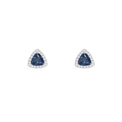 APM Monaco Clous D'Oreilles Triangle Bleu^ Boucles D'Oreilles