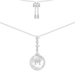 APM Monaco Collier Ajustable Alphabet-A Eternelle - Argent^ Colliers