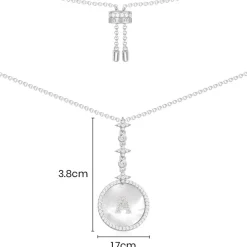 APM Monaco Collier Ajustable Alphabet-A Eternelle - Argent^ Colliers