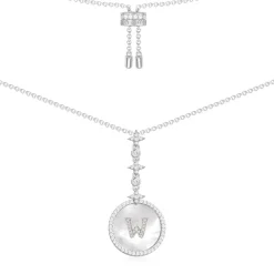 APM Monaco Collier Ajustable Alphabet-A Eternelle - Argent^ Colliers
