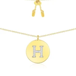 APM Monaco Collier Ajustable Alphabet-A - Argent Jaune^ Colliers