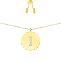 APM Monaco Collier Ajustable Alphabet-A - Argent Jaune^ Colliers