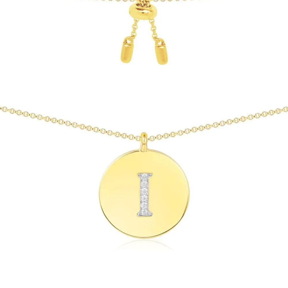 APM Monaco Collier Ajustable Alphabet-A - Argent Jaune^ Colliers